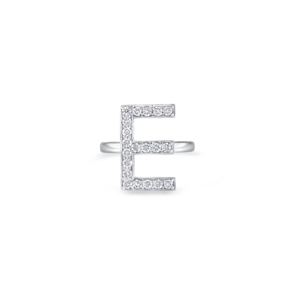 Initials Ring - E