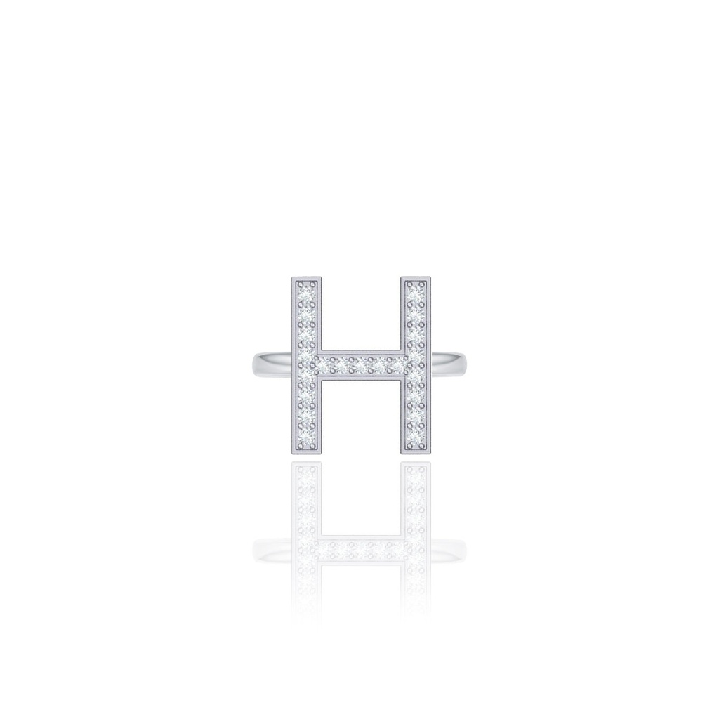 Initials Ring - H