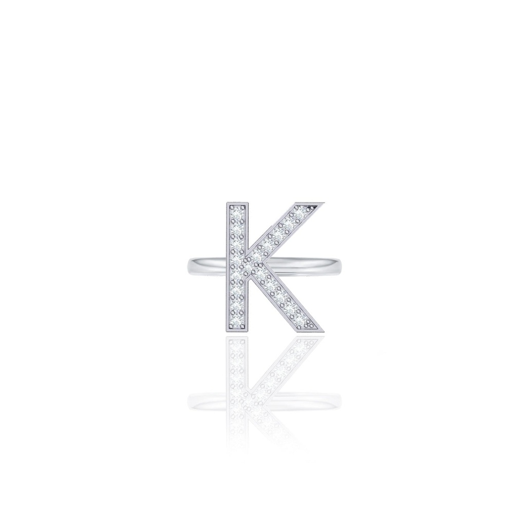 Initials Ring - K