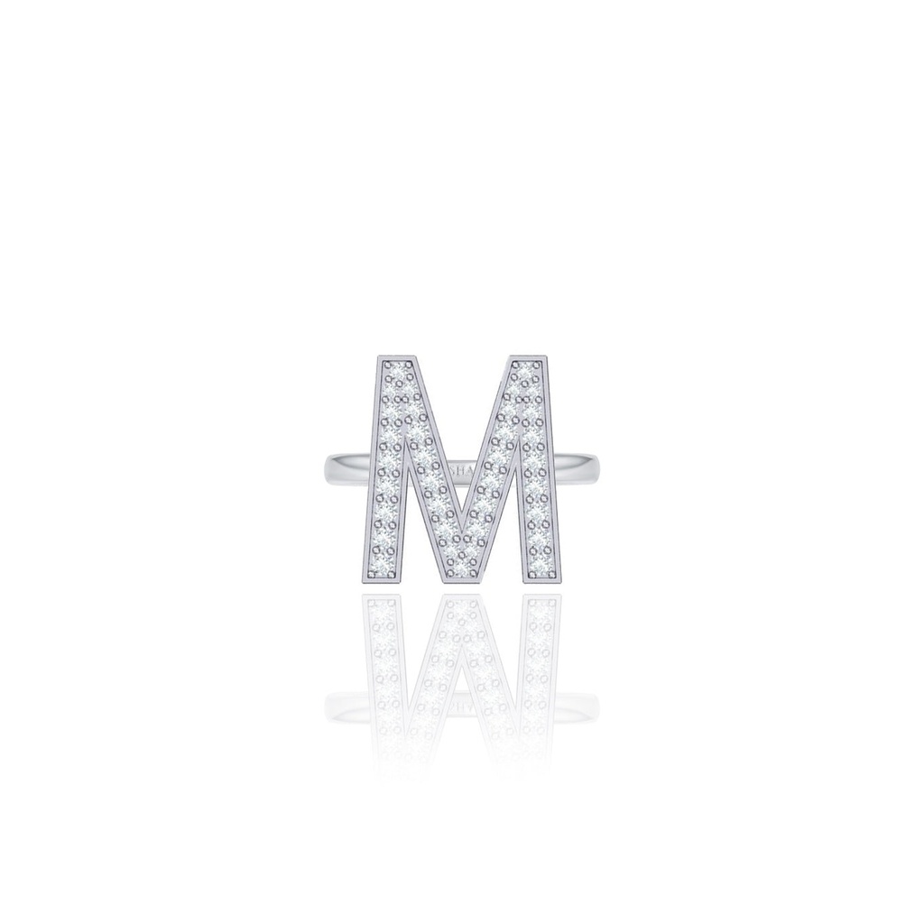 Initials Ring - M