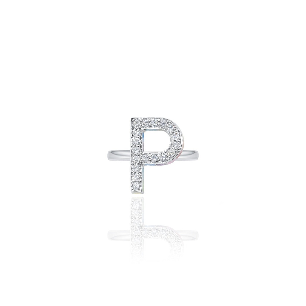 Initials Ring - P