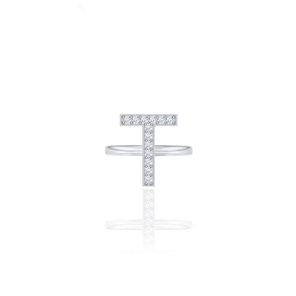 Initials Ring - T