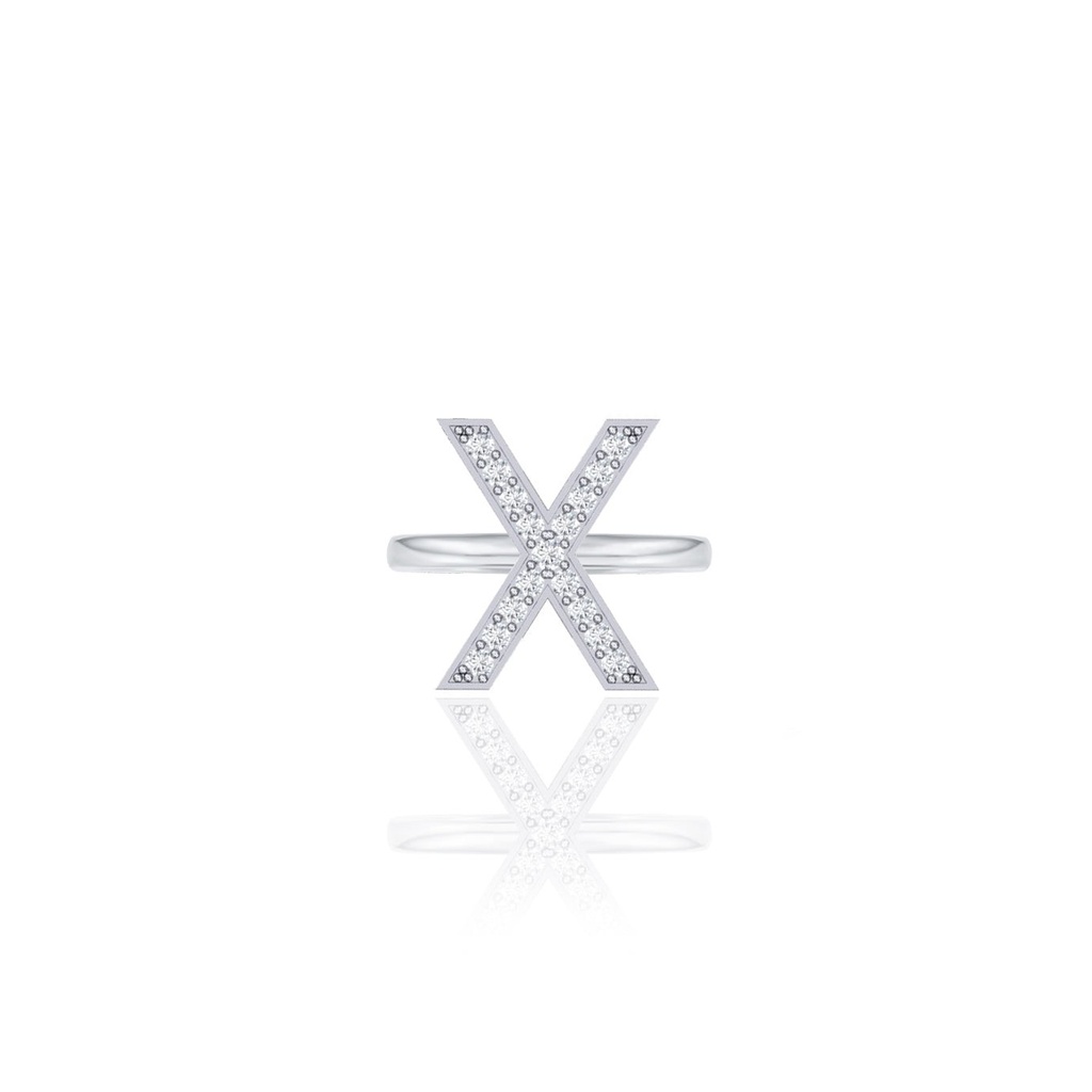 Initials Ring - X