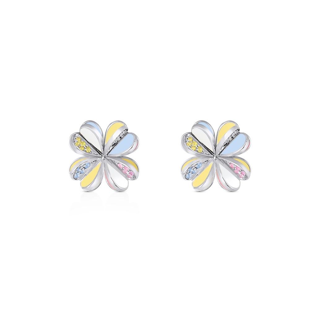 Lucky You Earrings White Gold