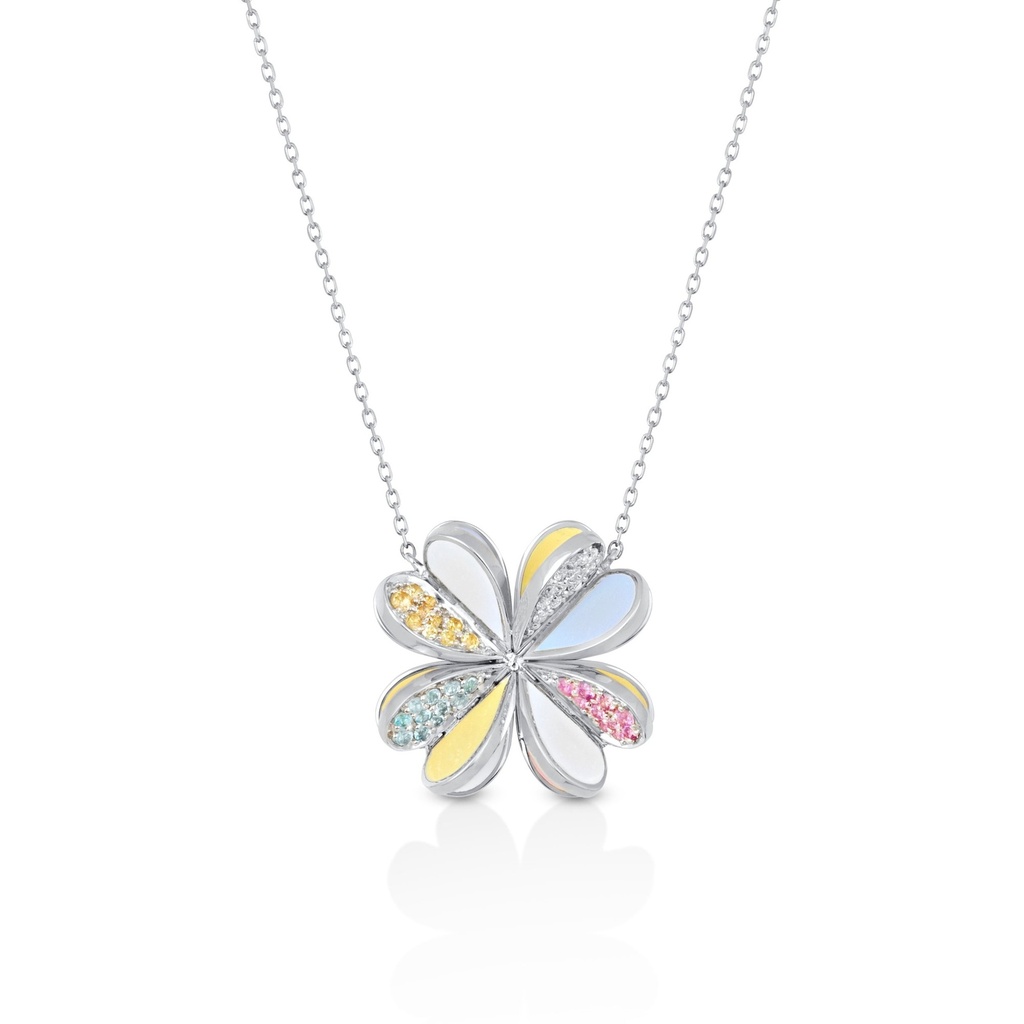 Lucky You Necklace White Gold