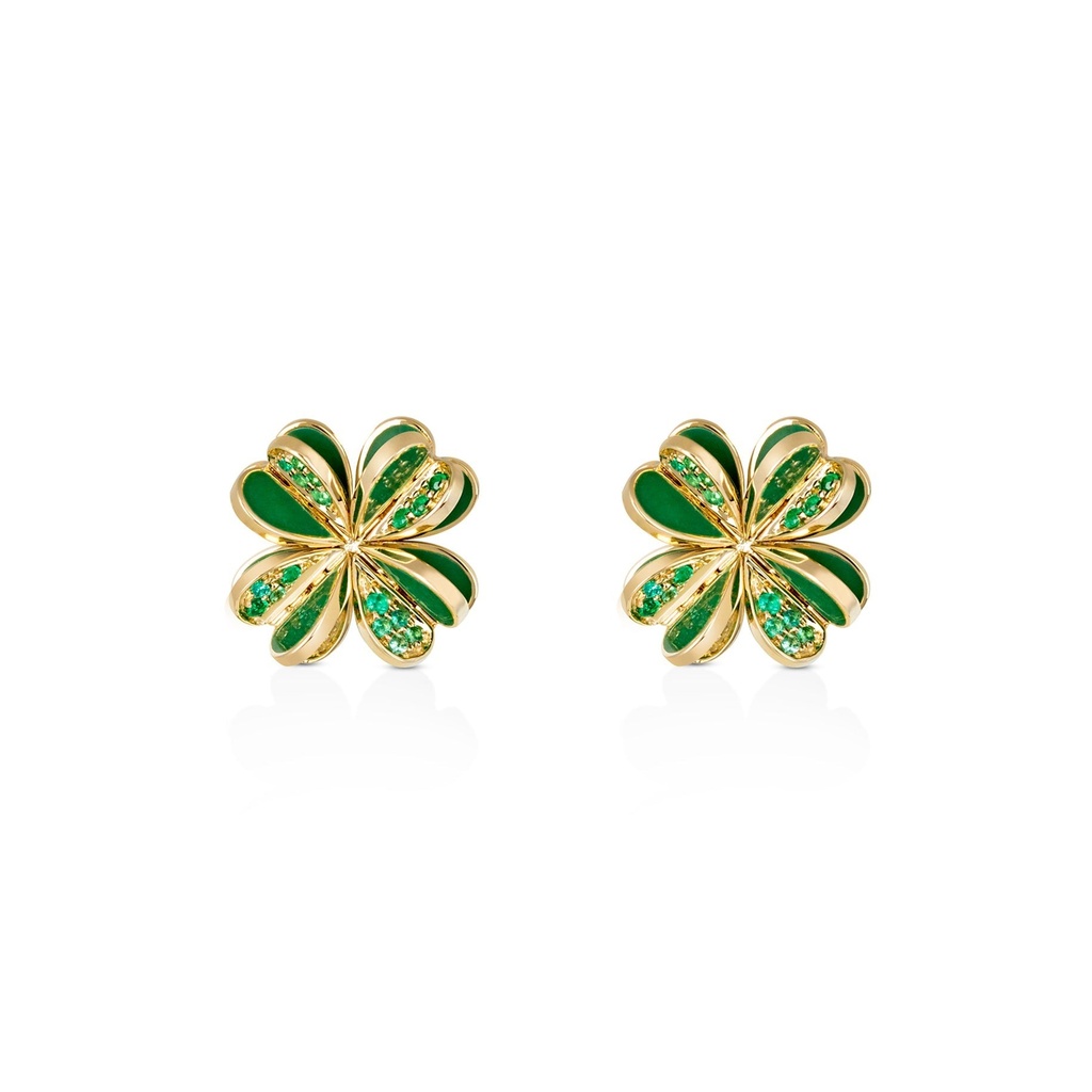 Lucky You Emerald Earrings