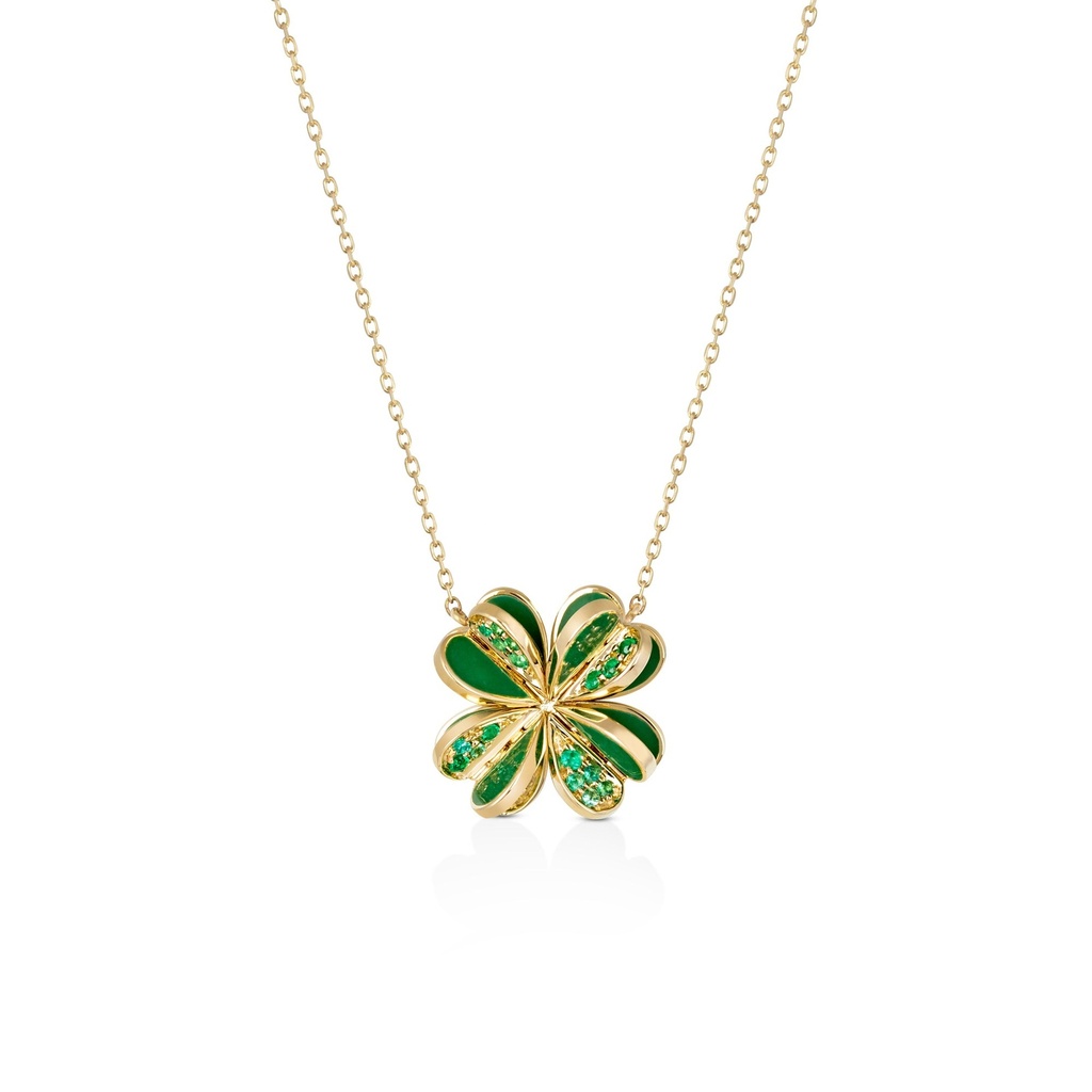 Lucky You Emerald Petite Necklace