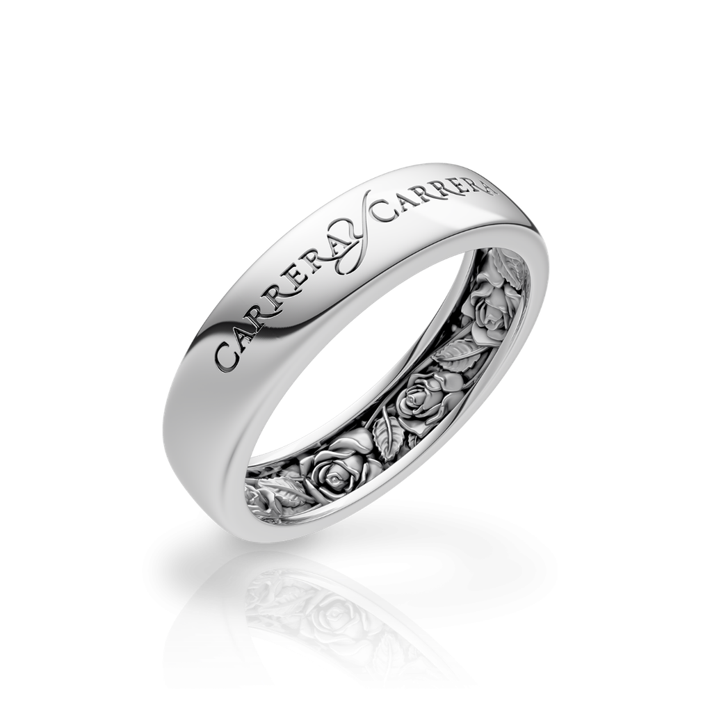 Wedding Ring Beauty Inside Roses