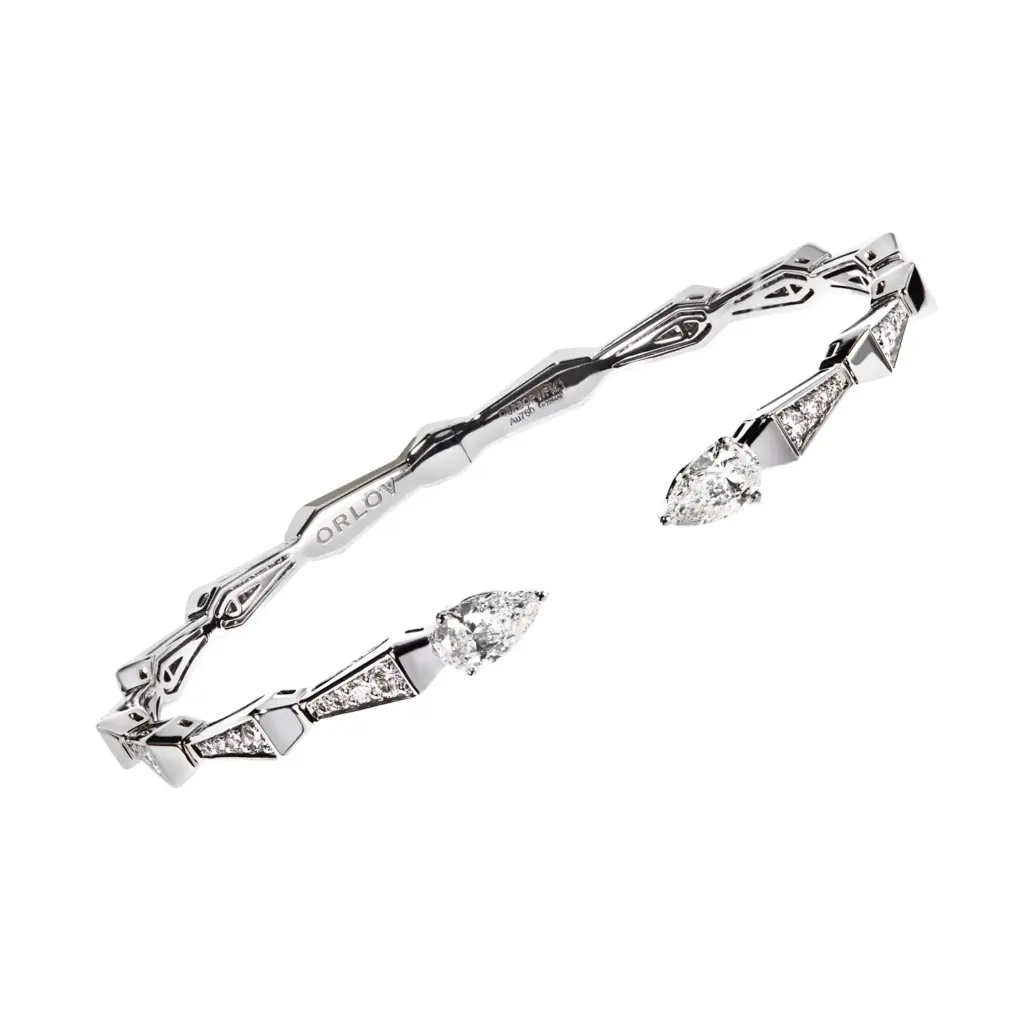 Spike Open Full Pavé Diamond Bracelet
