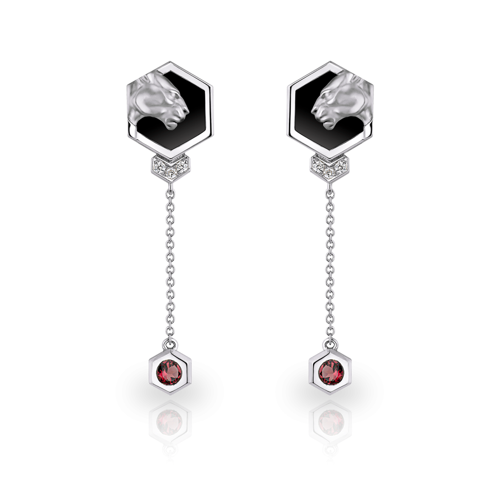 Earrings Hexagon Mini