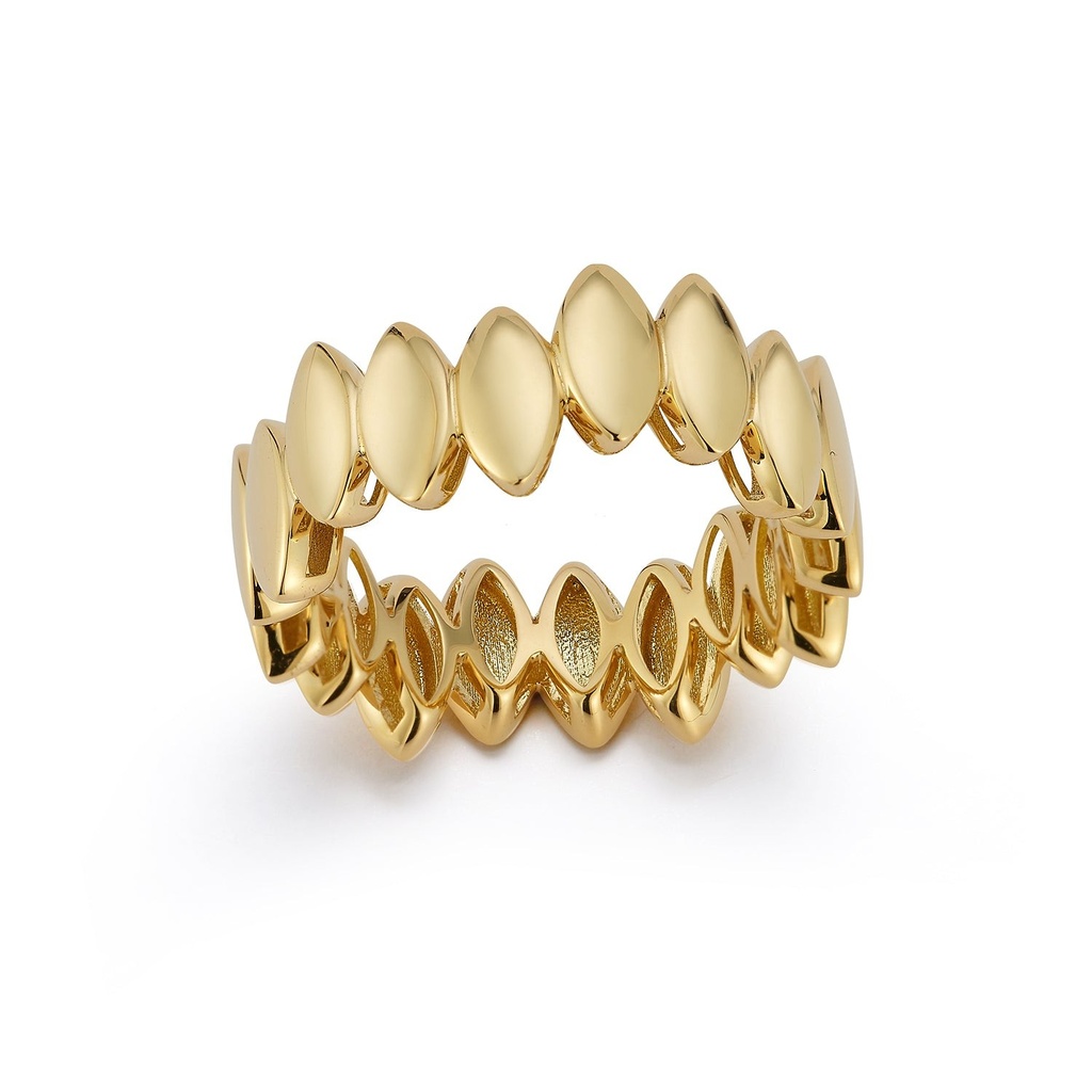 Yellow Gold Navette Polished Band