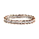 Spike Double Row Full Pavé Diamond Bracelet