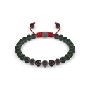 Shamballa Jewels Black Gold Diamond 6mm Non-Braided Bead Bracelet
