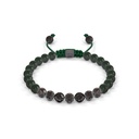 Shamballa Jewels Black Gold Diamond 6mm Non-Braided Bead Bracelet