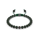 Shamballa Jewels Black Gold Diamond 6mm Non-Braided Bead Bracelet