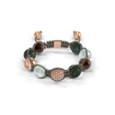 Shamballa Jewels Rose Gold Diamond & Sapphire 10mm Braided Bead Bracelet