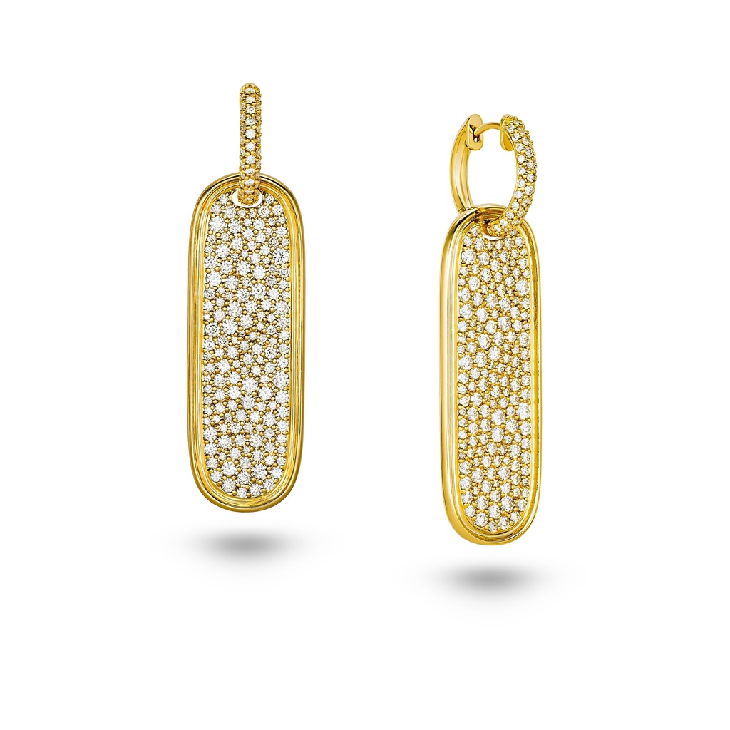 Amrita Long Tag Full Diamond Earrings