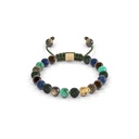 Shamballa Jewels Yellow Black & Ceramic Diamond Sapphire & Emerald 6mm Non-Braided Bead Bracelet
