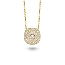 Daisy Cushion Necklace In Full Diamonds