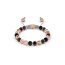 Shamballa Jewels Rose Gold Diamond & Sapphire 6mm Non-Braided Bead Bracelet