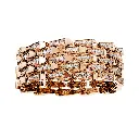 Spike 5 Row Manchette Full Pavé Diamond Bracelet