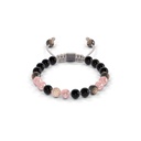 Shamballa Jewels Rose & Black Gold Diamond Sapphire & Jade 6mm Non-Braided Bead Bracelet