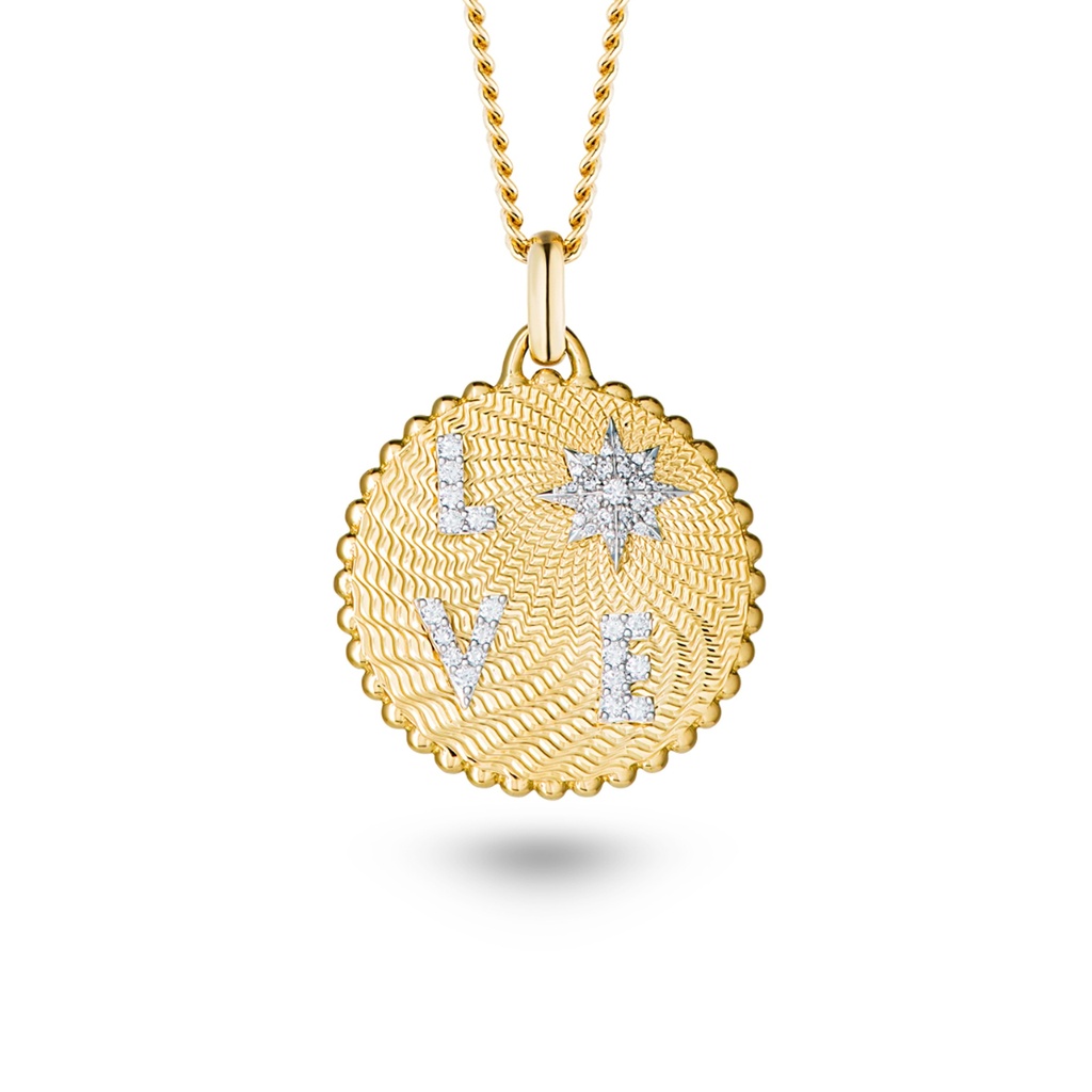 Love Frequency Full Diamond Necklace