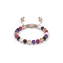 Shamballa Jewels Rose Gold Diamond Sapphire Ruby Amethyst & Pearl 6mm Non-Braided Bead Bracelet