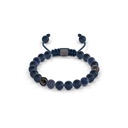 Shamballa Jewels Black & Ceramic Diamond & Sapphire 6mm Non-Braided Bead Bracelet