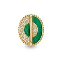 As Above So Below Ring In Malachite And Diamonds