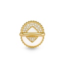 Vice Versa Ring In White Ceramic