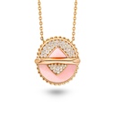 Vice Versa Necklace In Pink Opal