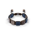 Shamballa Jewels Rose & Black Gold Diamond Sapphire & Ceramic 10mm Lock Bead Bracelet