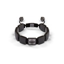Shamballa Jewels Black Gold Diamond 10mm Lock Bead Bracelet