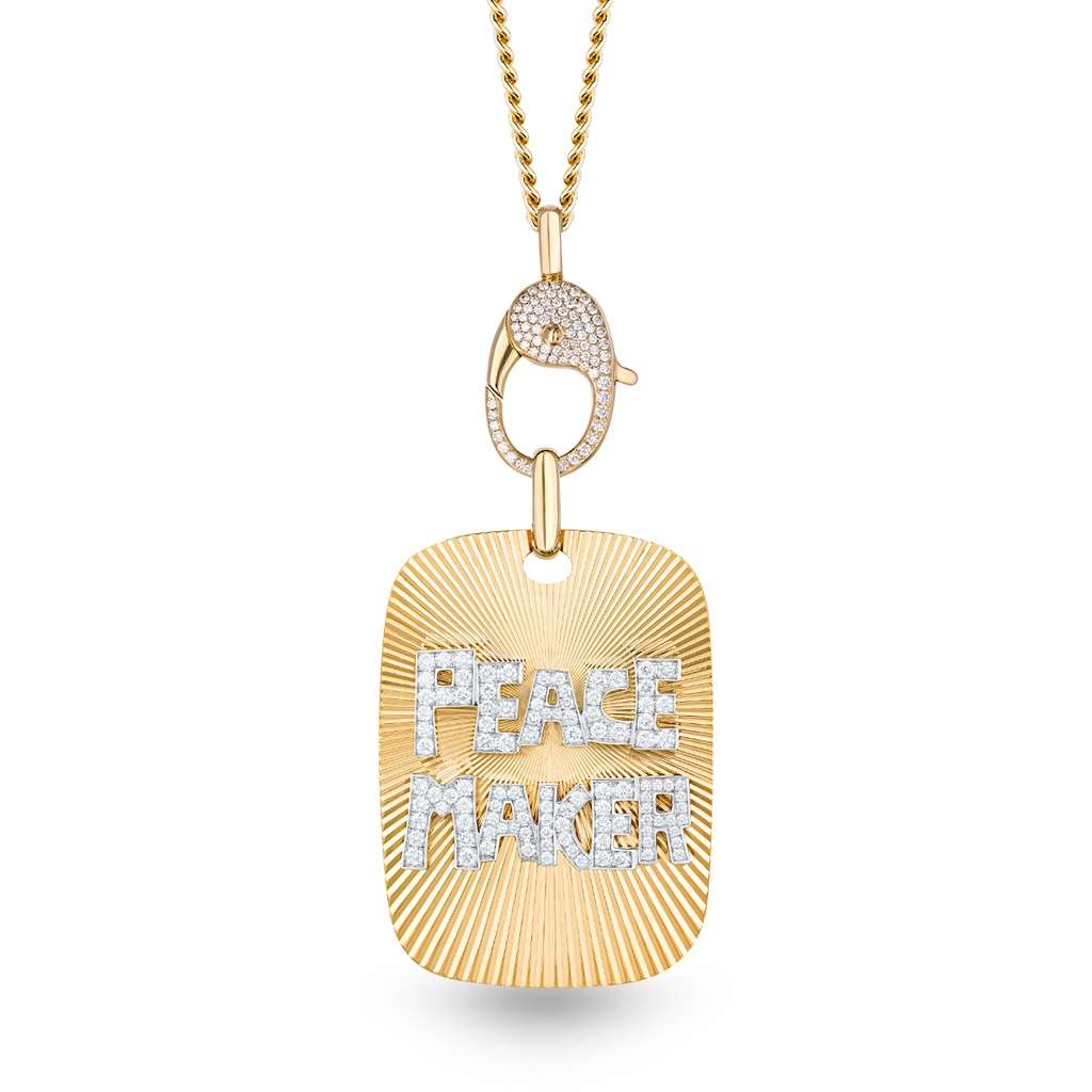 Diamond Peace Maker Necklace