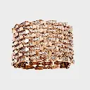 Spike 9 Row Manchette Full Pavé Diamond Bracelet
