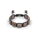 Shamballa Jewels Rose & Black Gold Diamond 10mm Lock Bead Bracelet