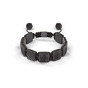 Shamballa Jewels Black & Carbon Diamond 10mm Lock Bead Bracelet