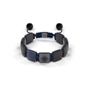 Shamballa Jewels Black Gold Diamond & Sapphire 10mm Lock Bead Bracelet