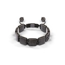 Shamballa Jewels Black Gold Diamond & Sapphire 10mm Lock Bead Bracelet