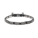Shamballa Jewels Black Gold Diamond 6mm Lock Bead Bracelet