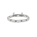 Shamballa Jewels White Gold Diamond 6mm Lock Bead Bracelet