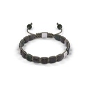 Shamballa Jewels White & Black Gold Diamond Sapphire & Jade 6mm Lock Bead Bracelet