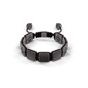 Shamballa Jewels Black Gold Diamond 10mm Lock Bead Bracelet