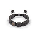 Shamballa Jewels Yellow & Black Gold Diamond 10mm Lock Bead Bracelet