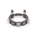 Shamballa Jewels Black Gold Diamond & Sapphire 10mm Lock Bead Bracelet
