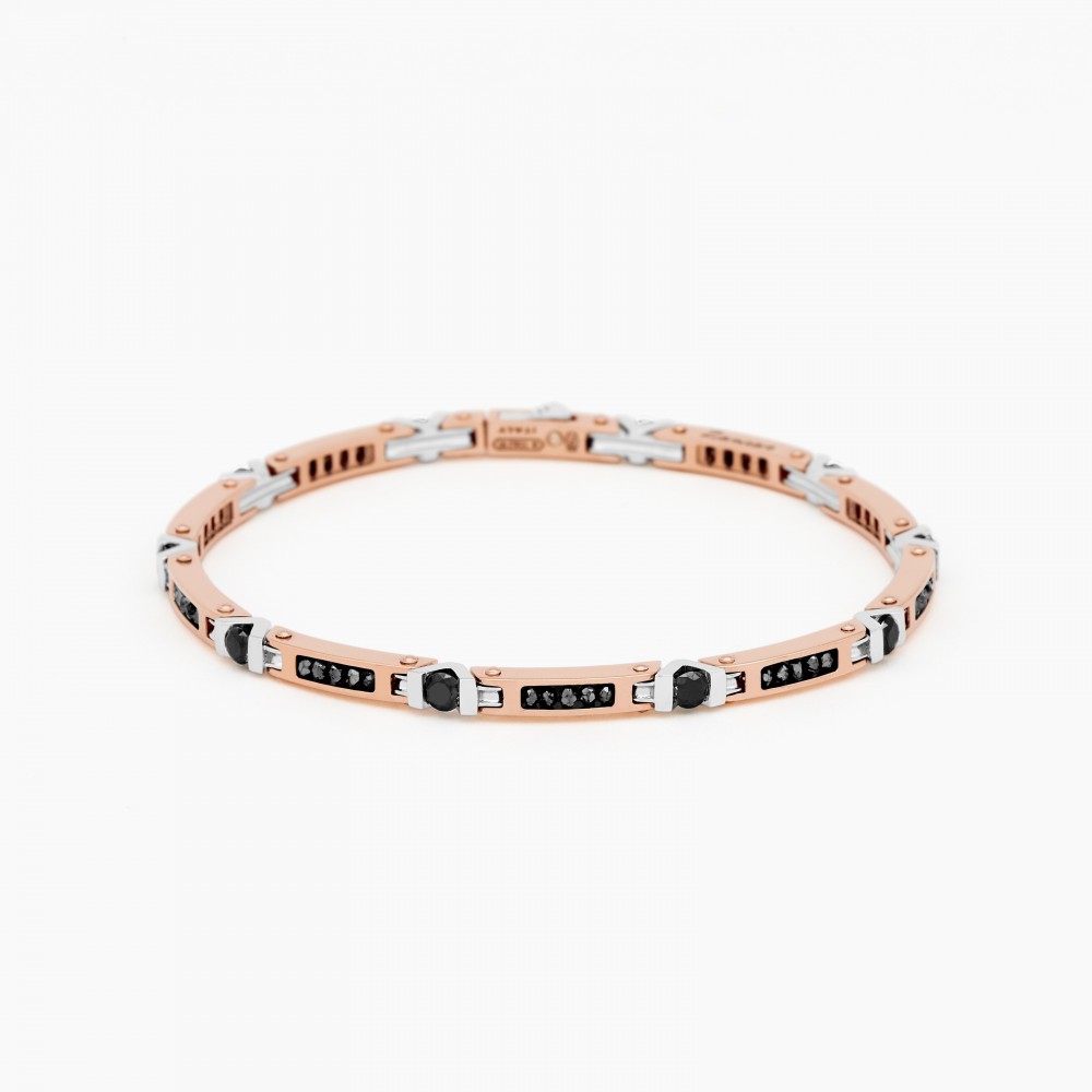 Zancan Rose Gold Bracelet With Diamonds