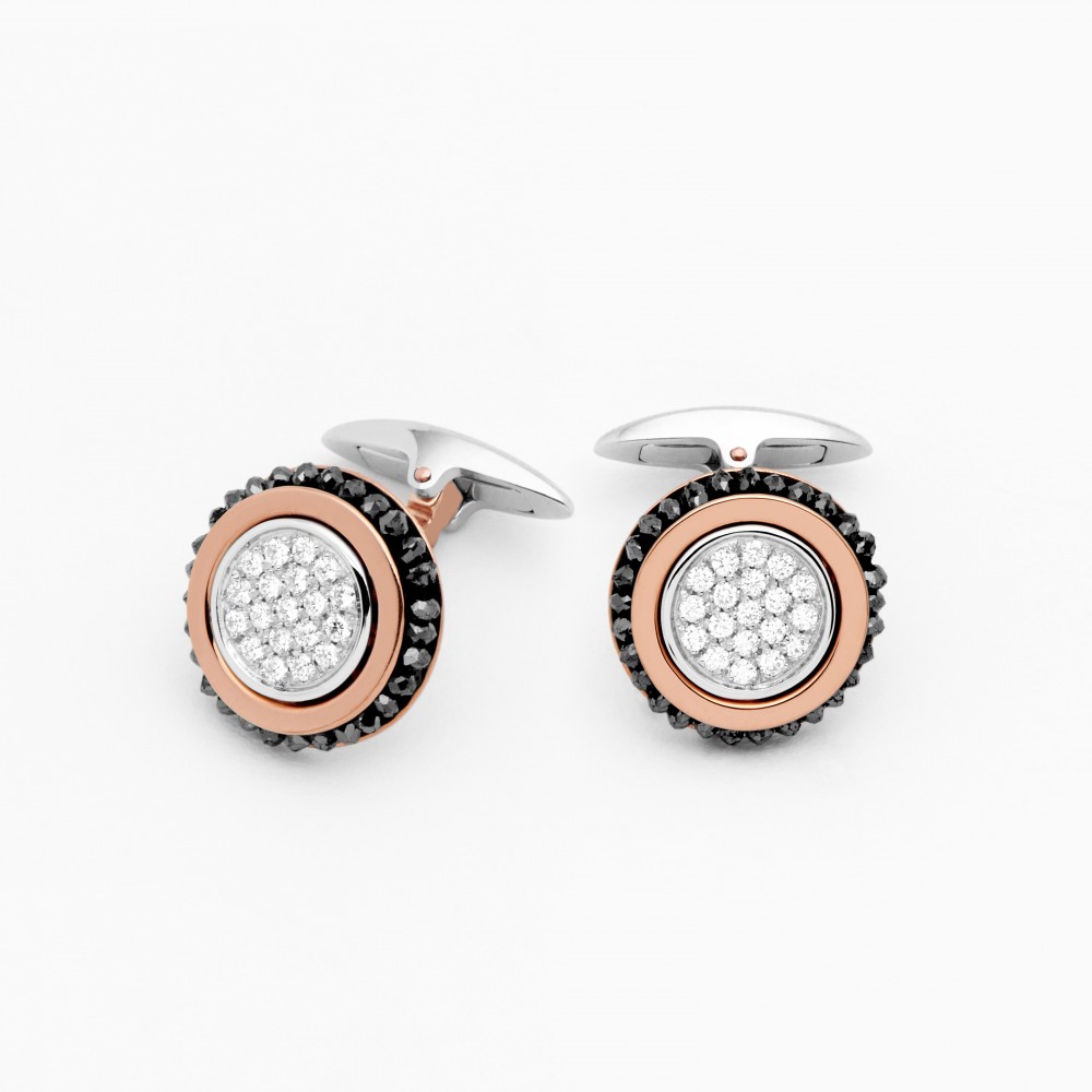 Zancan Gold And Diamond Cufflinks