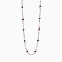Zancan Mens White Gold Necklace With Diamonds