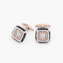 Zancan Gold And Diamond Cufflinks